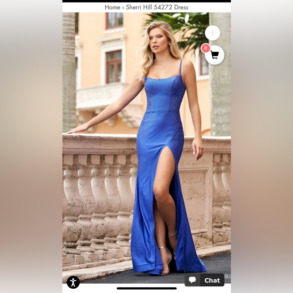 royal blue prom dress
